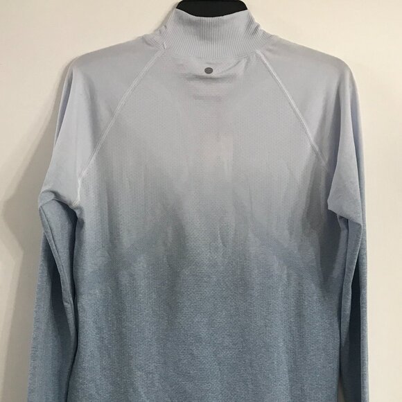 Calia Women's Seamless Quarter Zip in Light Blue Ombre size L NWT - Picture 3 of 5